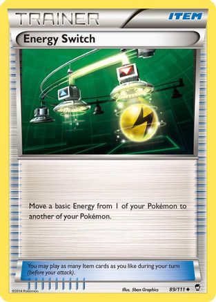 Energy Switch 089/111 - XY  Furious Fists Reverse Holofoil - for just $0.22! 