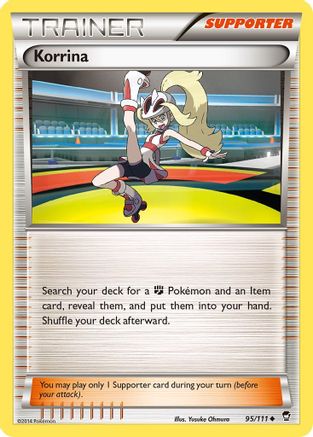 Korrina 095/111 - XY  Furious Fists - for just $0.77! 