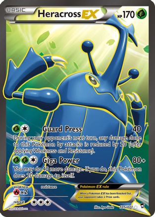 Heracross EX (Full Art) 105/111 - XY  Furious Fists Holofoil - for just $5.72! 