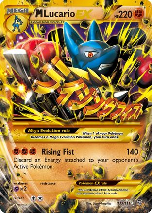M Lucario EX (Secret) 113/111 - XY  Furious Fists Holofoil - for just $23.52! 