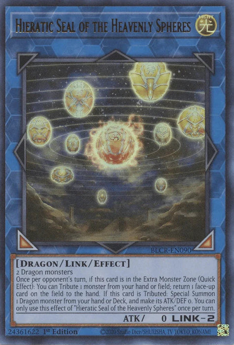 Hieratic Seal of the Heavenly Spheres [BLCR-EN090] Ultra Rare - for just $0.15! 