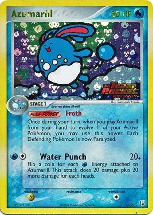 Azumarill (1/109) (Stamped) [EX: Team Rocket Returns] - for just $26.95! 