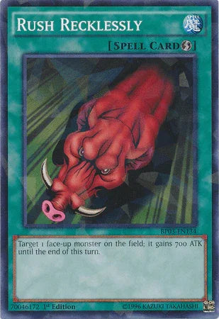 Rush Recklessly [BP03-EN134] Shatterfoil Rare - for just $0.10! 