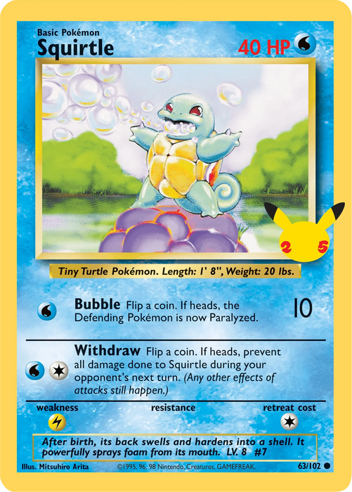 Squirtle (63/102) [First Partner Pack] - for just $1.65! 
