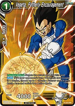 Vegeta, Fatherly Encouragement (Unison Warrior Series Boost Tournament Pack Vol. 7) (P-372) [Tournament Promotion Cards] - for just $5.35! 