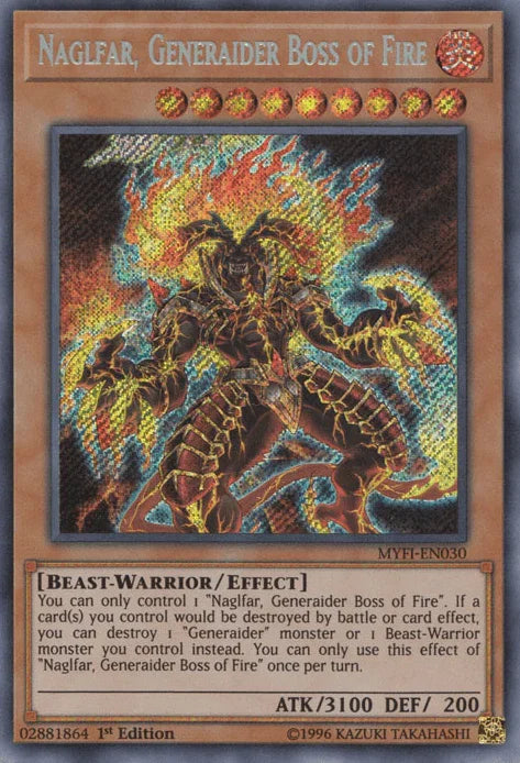Naglfar, Generaider Boss of Fire [MYFI-EN030] Secret Rare - for just $0.20! 