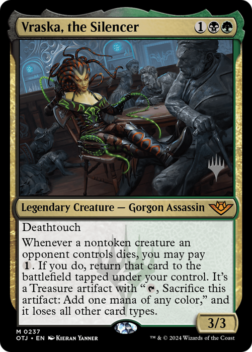 Vraska, the Silencer (PPOTJ-237) - Outlaws of Thunder Junction Promos - for just $0.76! 