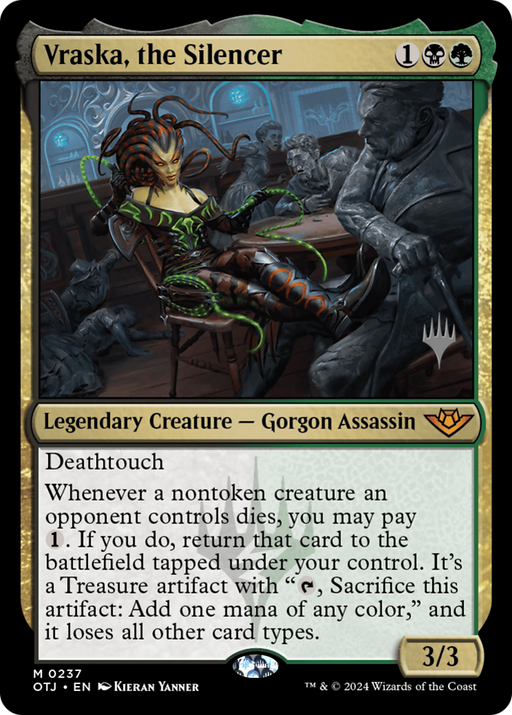 Vraska, the Silencer (PPOTJ-237) - Outlaws of Thunder Junction Promos - for just $0.81! 