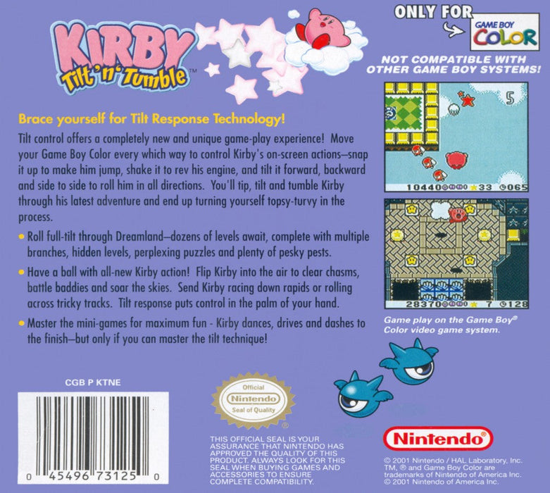 Kirby: Tilt and Tumble – Game Boy Color (GBC) - for just $74.99! 