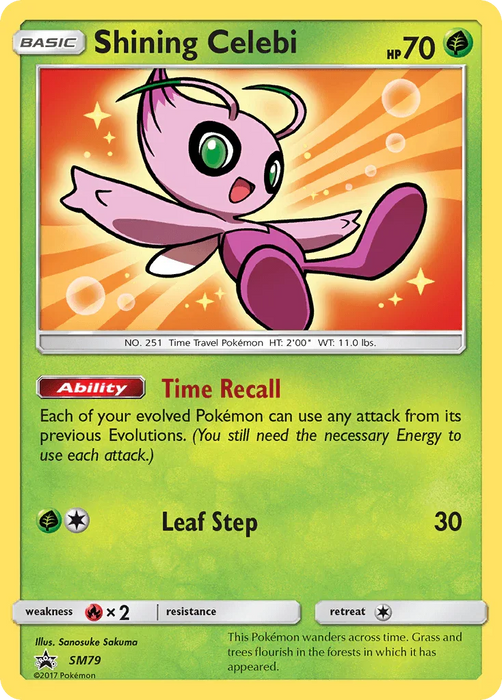 Shining Celebi (SM79) [Sun & Moon: Black Star Promos] - for just $14.70! 