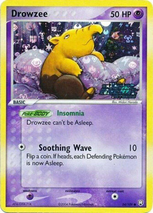 Drowzee (54/109) (Stamped) [EX: Team Rocket Returns] - for just $17.05! 