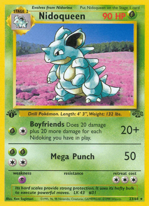 Nidoqueen (23/64) [Jungle 1st Edition] - for just $3.85! 