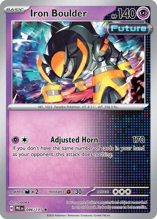Iron Boulder (046/131) [Scarlet & Violet: Prismatic Evolutions] - for just $0.10! 