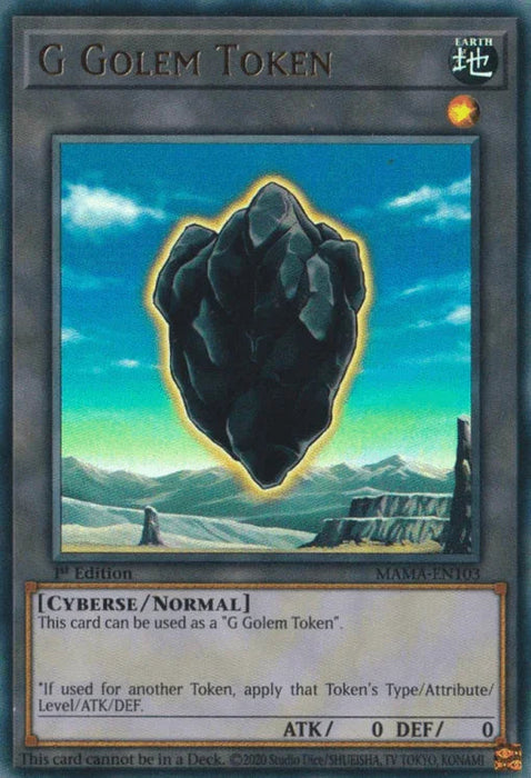 G Golem Token [MAMA-EN103] Ultra Rare - for just $0.10! 