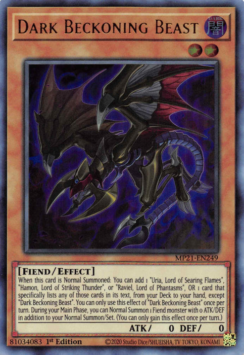Dark Beckoning Beast [MP21-EN249] Ultra Rare - for just $0.15! 