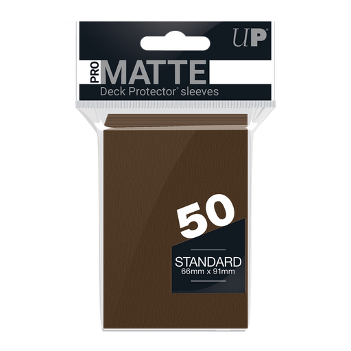 Ultra PRO: Standard 50ct Sleeves - PRO-Matte (Brown) - Just $0! Shop now at Retro Gaming of Denver