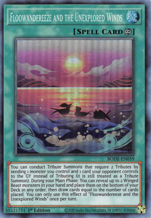 Floowandereeze and the Unexplored Wind [BODE-EN059] Super Rare - for just $0.10! 