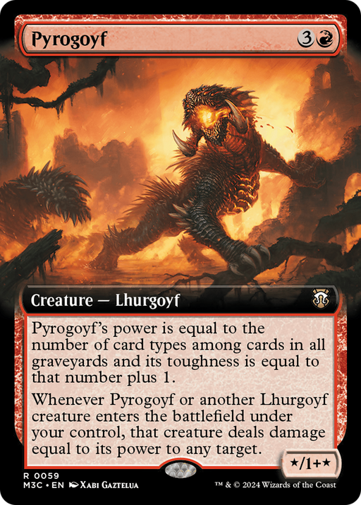 Pyrogoyf (Extended Art) [Modern Horizons 3 Commander] - Just $2.95! Shop now at Retro Gaming of Denver