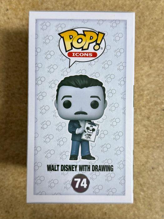 Funko Pop! Icons Walt Disney With Drawing Of Mickey Mouse #74 Disney 100 2022 - for just $15! 