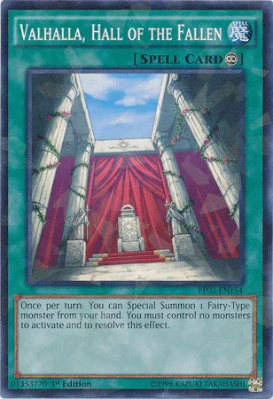 Valhalla, Hall of the Fallen [BP03-EN154] Shatterfoil Rare - for just $0.40! 