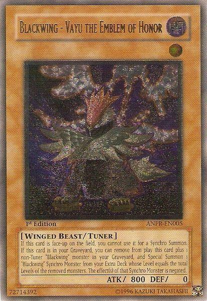 Blackwing - Vayu the Emblem of Honor (UTR) [ANPR-EN005] Ultimate Rare - for just $48.45! 