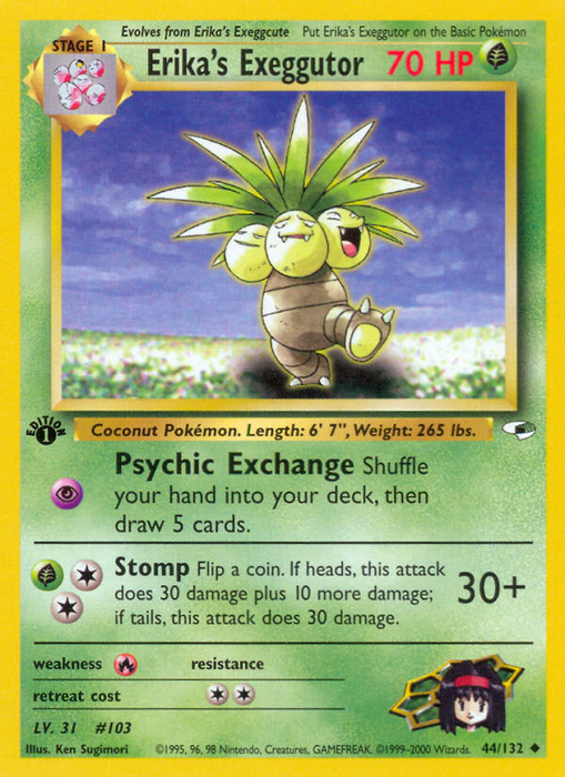 Erika's Exeggutor (44/132) [Gym Heroes 1st Edition] - Just $1.05! Shop now at Retro Gaming of Denver