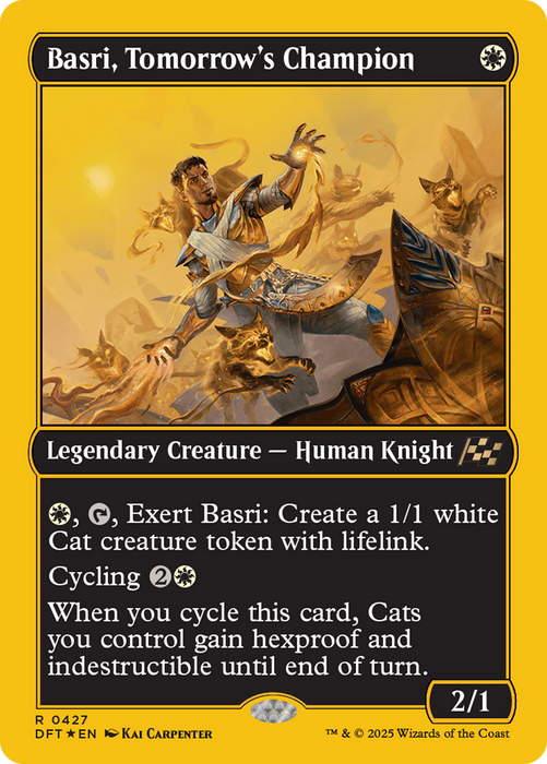 Basri, Tomorrow's Champion (DFT-427) - Aetherdrift Foil - for just $0.39! 