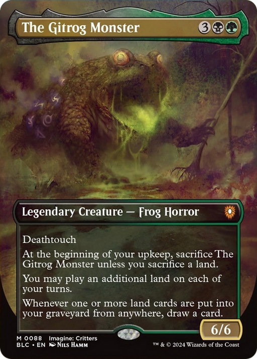 The Gitrog Monster (Borderless) [Bloomburrow Commander] - Just $5.65! Shop now at Retro Gaming of Denver