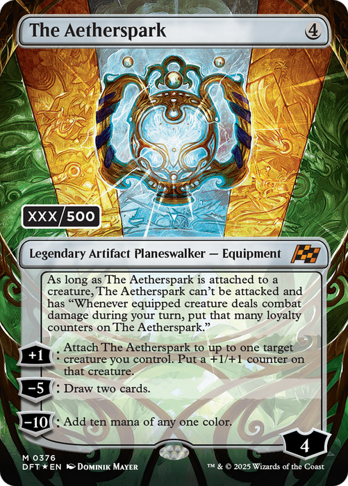 The Aetherspark (DFT-376) - Aetherdrift (Borderless) Foil - for just $510! 