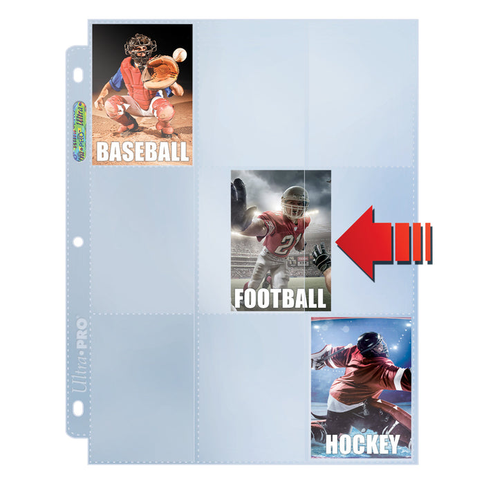 Ultra PRO: Premium Hologram Side-Loading Standard 9-Pocket Pages - 3-Holes (100-Pack) - for just $0! 