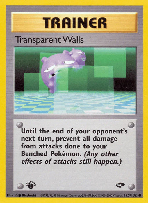 Transparent Walls (125/132) [Gym Challenge 1st Edition] - for just $0.45! 