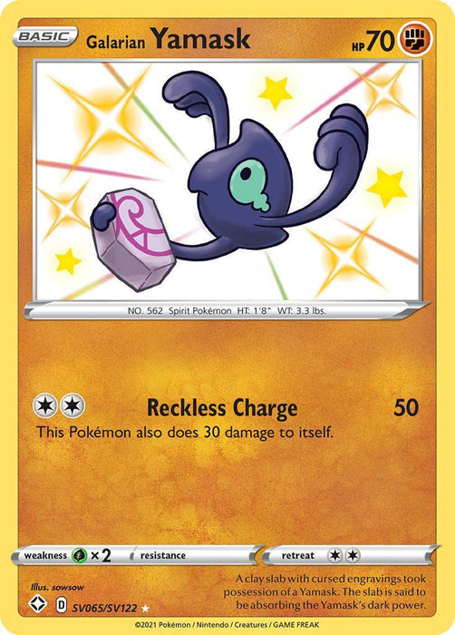Galarian Yamask (SV065/SV122) [Sword & Shield: Shining Fates] - for just $0.90! 