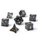 Solid Metal Paladin Class RPG Dice Set - Gunmetal w/ Gold - for just $39.99! 