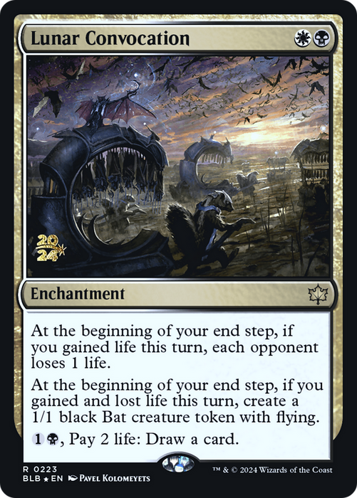 Lunar Convocation (PRE-223) - Bloomburrow Promos Foil - for just $0.29! 