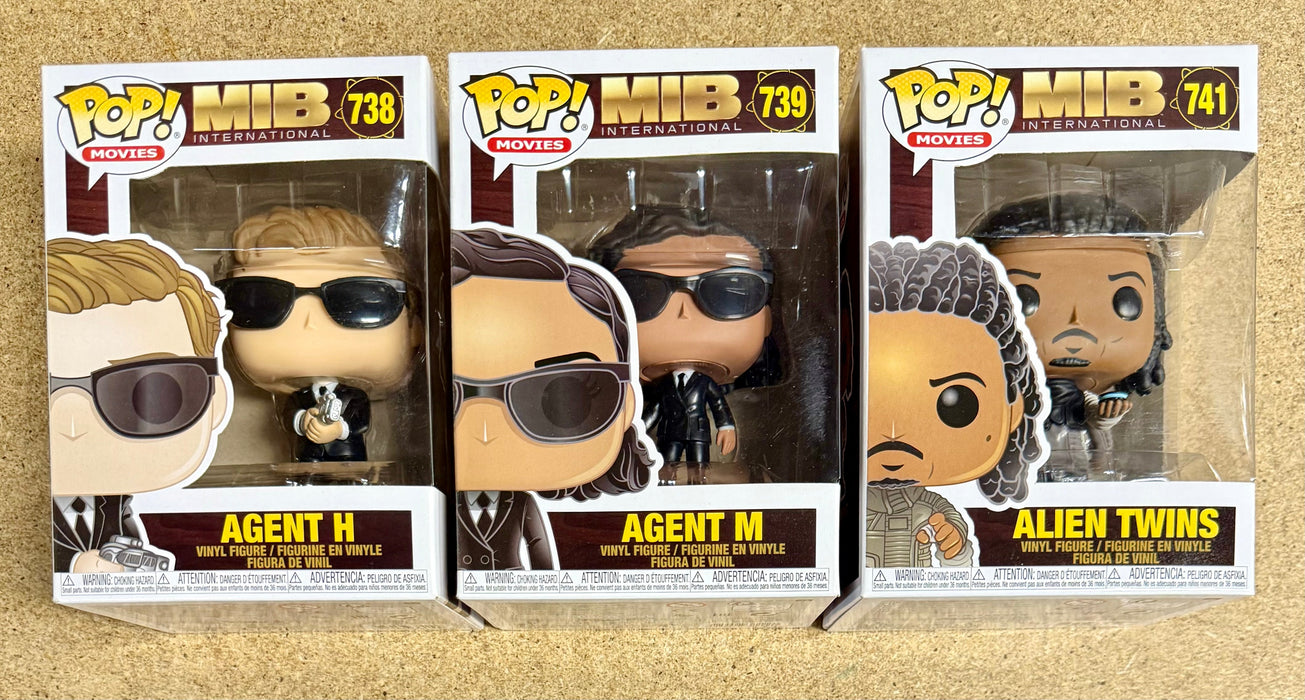 Funko Pop! Movies Agent M, Agent H & Aliens Twins Men In Black International MIB Set Of 3 - for just $25! 