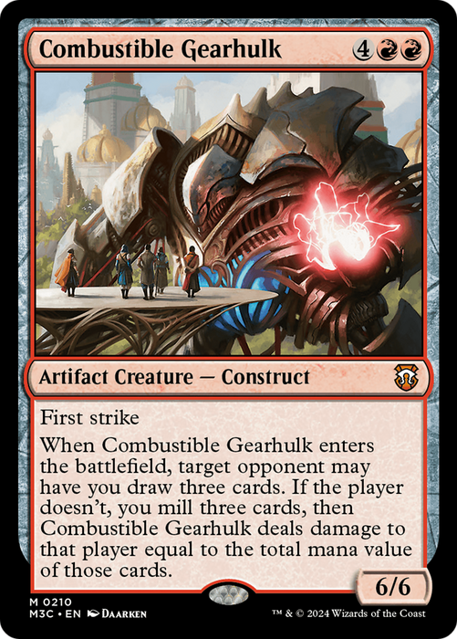 Combustible Gearhulk (M3C-210) - Modern Horizons 3 Commander - for just $0.12! 
