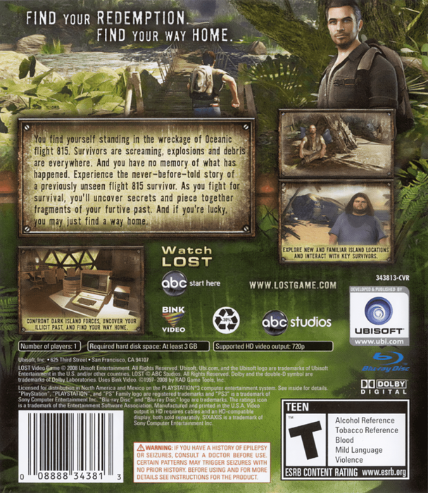 Lost: Via Domus – PlayStation 3 (PS3) - for just $0! 