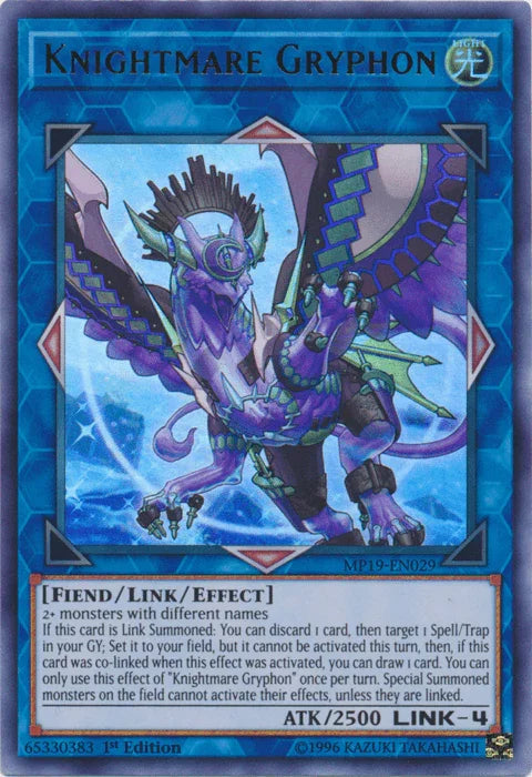 Knightmare Gryphon [MP19-EN029] Ultra Rare - for just $0.25! 