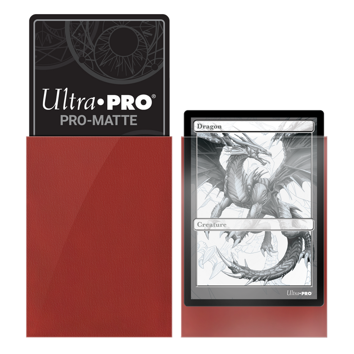 Ultra PRO: Standard 100ct Sleeves - PRO-Matte (Red) - Just $0! Shop now at Retro Gaming of Denver