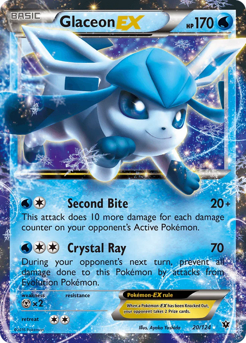 Glaceon EX (20/124) [XY: Fates Collide] - for just $6.65! 