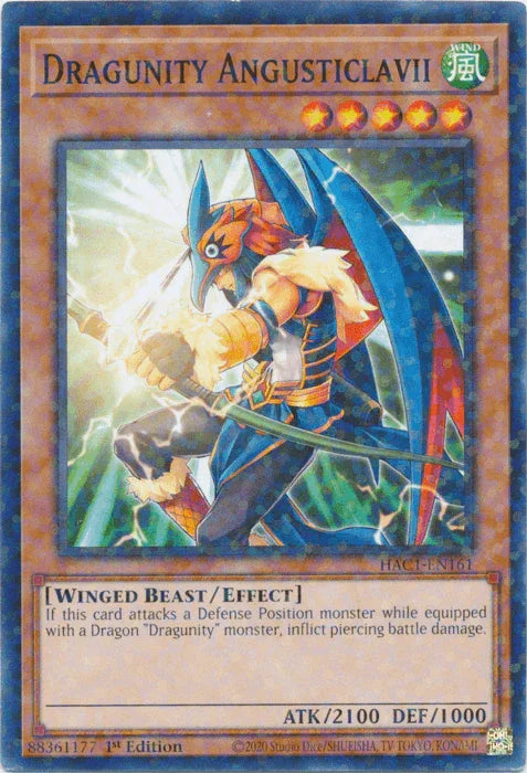 Dragunity Angusticlavii (Duel Terminal) [HAC1-EN161] Common - for just $0.15! 