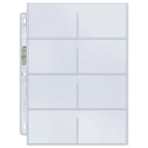Ultra PRO: Platinum Hologram 8-Pocket Pages - 3-Holes (3.5" x 2-3/4" / 100-Pack) - for just $0! 