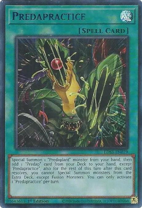 Predapractice (Blue) [LDS3-EN079] Ultra Rare - for just $0.10! 