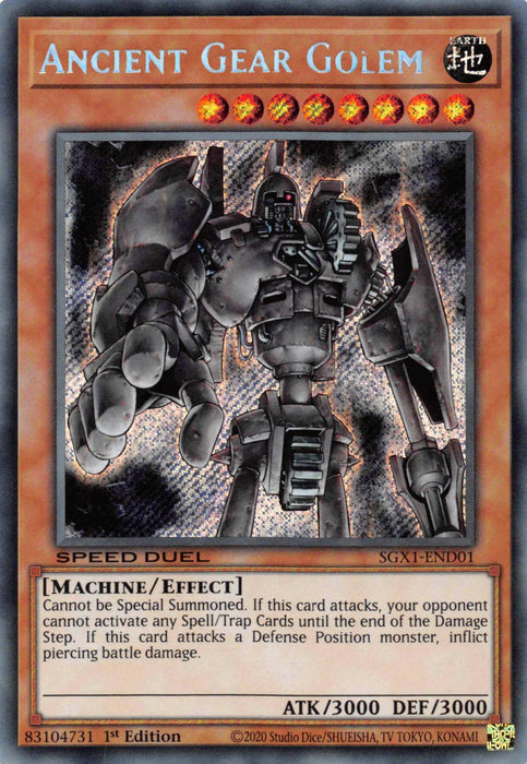 Ancient Gear Golem [SGX1-END01] Secret Rare - for just $0.60! 