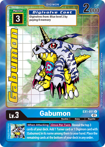 Gabumon [EX1-011] (Alternate Art) [Classic Collection] - Just $3.85! Shop now at Retro Gaming of Denver