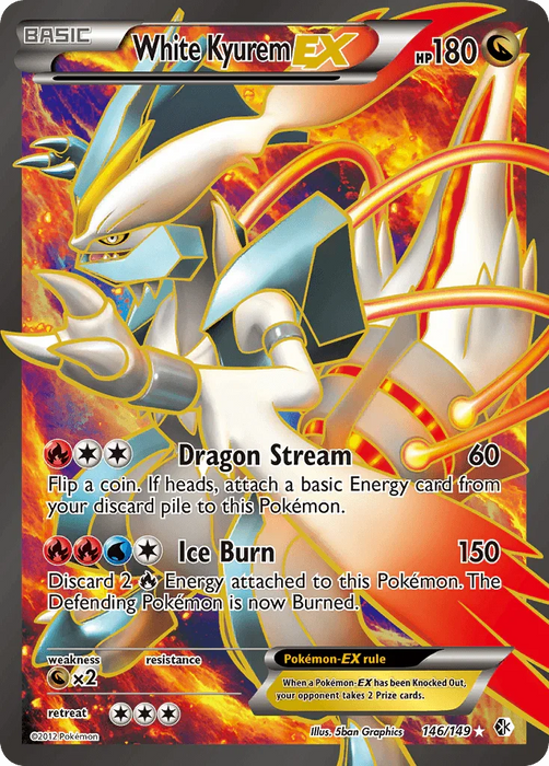 White Kyurem EX (146/149) [Black & White: Boundaries Crossed] - for just $204! 