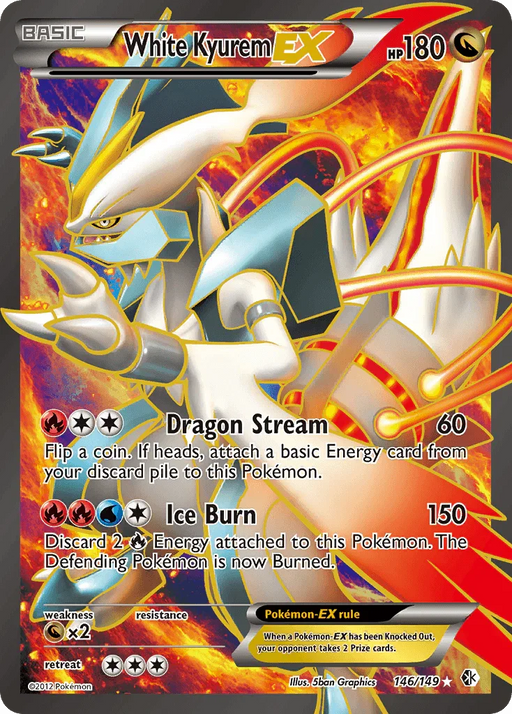 White Kyurem EX (146/149) [Black & White: Boundaries Crossed] - for just $204! 