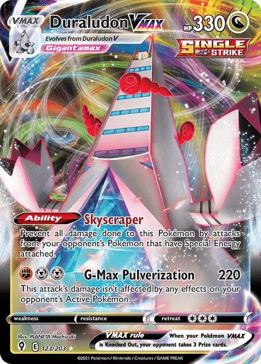 Duraludon VMAX (123/203) (Jumbo Card) [Sword & Shield: Evolving Skies] - for just $1.80! 