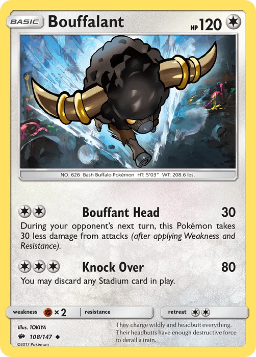 Bouffalant (108/147) [Sun & Moon: Burning Shadows] - for just $0.10! 