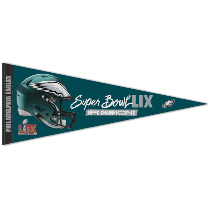 Philadelphia Eagles Super Bowl LIX NFC Champions Premium Pennant - for just $7.50! 
